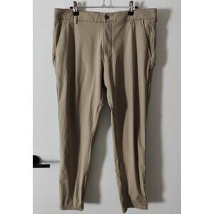 Lululemon ABC Classic Pants Mens 34x30 Beige Stretch Warpstreme Golf LM5710S